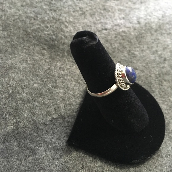 Lapis Sterling 925 Size 6 Ring - Picture 3 of 3